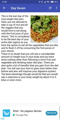 Weight Loss 7 Days Diet android App screenshot 3